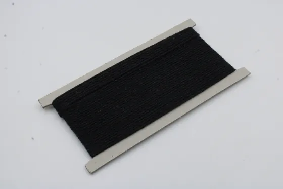 Black Braided Cord, Solid Colour