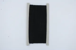 Black Braided Cord, Solid Colour sample, design MT-2430D545, view 2