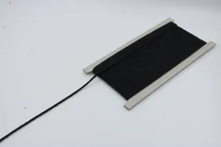 Black Braided Cord, Solid Colour sample, design MT-2430D545, view 3