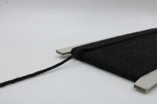 Black Braided Cord, Solid Colour sample, design MT-2430D545, view 4