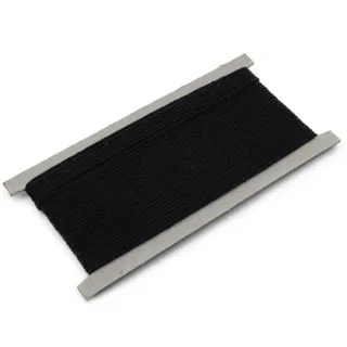 Black Braided Cord, Solid Colour sample, design MT-2430D545, view 6