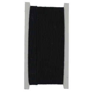 Black Braided Cord, Solid Colour sample, design MT-2430D545, view 7