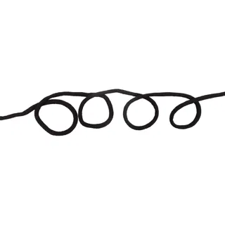 Black Braided Cord in a Folded Hank sample, design MT-5804129D, view 2