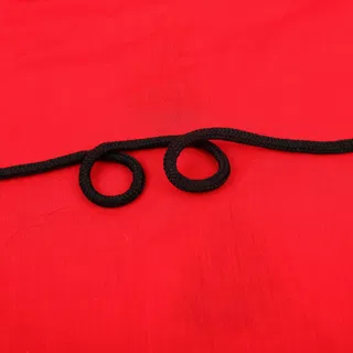 Black Braided Cord in a Folded Hank sample, design MT-5804129D, view 4