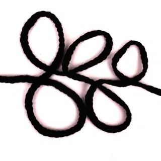 Black Rounded Choti Braid sample, design MT-89D4F676, view 2