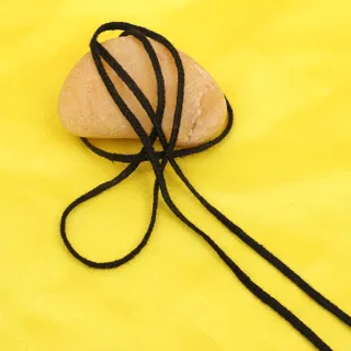 Black Slim Rounded Choti Braid sample, design MT-D4021384, view 4
