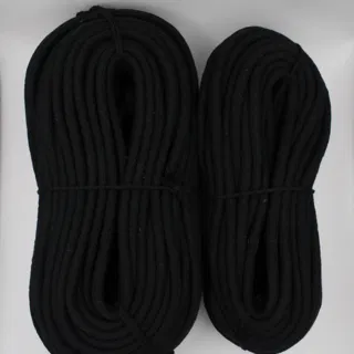 Black Braided Cord, Chunky Round Braid sample, design MT-739F0CC6, view 6