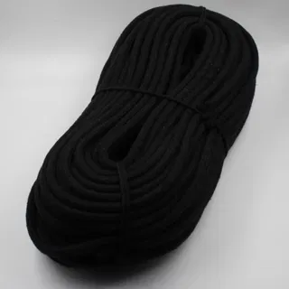 Black Braided Cord, Chunky Round Braid sample, design MT-739F0CC6, view 7