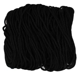 Black Macrame Cord, Chunky Twisted Rope sample, design MT-45615466, view 5