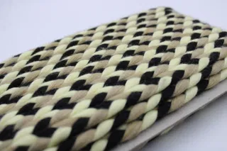 Black, Cream and Beige Choti Braid sample, design MT-A1F59712, view 2