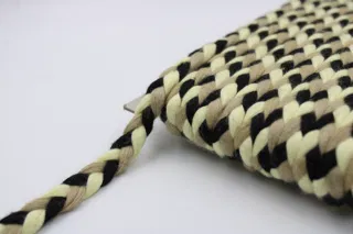 Black, Cream and Beige Choti Braid sample, design MT-A1F59712, view 3
