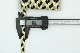 Black, Cream and Beige Choti Braid sample, design MT-A1F59712, view 5