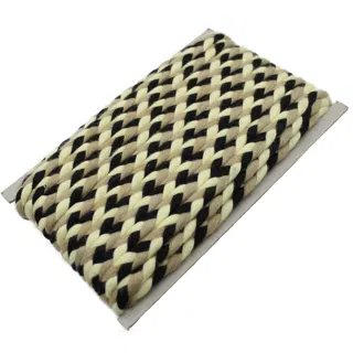 Black, Cream and Beige Choti Braid sample, design MT-A1F59712, view 6
