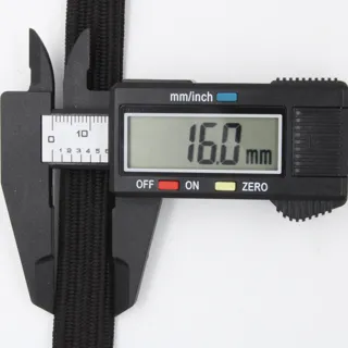 Black Flat Bungee Cord with Hooks sample, design MT-69A31B3E, view 3