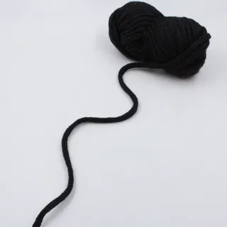 Black Flat Drawstring Cord sample, design MT-A84782BE, view 9