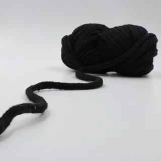 Black Flat Drawstring Cord sample, design MT-A84782BE, view 11