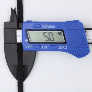 Black Flat Drawstring Cord sample, design MT-A84782BE, view 12