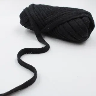Black Flat Drawstring Cord sample, design MT-A84782BE, view 3