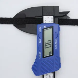 Black Flat Drawstring Cord sample, design MT-A84782BE, view 4