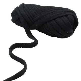 Black Flat Drawstring Cord sample, design MT-A84782BE, view 6