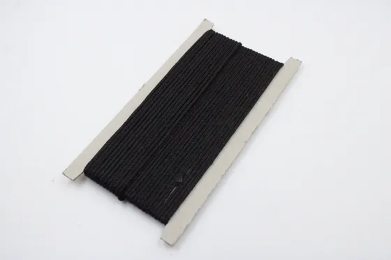 Black Narrow Braided Cord Trim