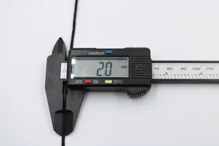 Black Narrow Braided Cord Trim sample, design MT-C3D58CE0, view 5