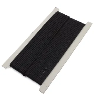 Black Narrow Braided Cord Trim sample, design MT-C3D58CE0, view 6