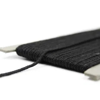 Black Narrow Braided Cord Trim sample, design MT-C3D58CE0, view 7