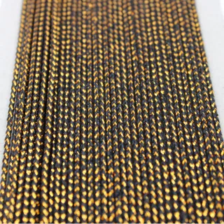 Black and Gold Metallic Braided Cord sample, design MT-437A5F56, view 6