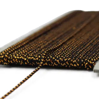 Black and Gold Metallic Braided Cord sample, design MT-437A5F56, view 7