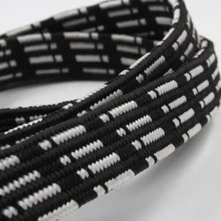 Black and White Flat Bungee Cord, Grouped Dash Rows sample, design MT-7A734958, view 2