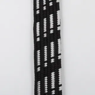 Black and White Flat Bungee Cord, Grouped Dash Rows sample, design MT-7A734958, view 3