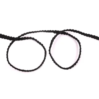 Black Braided Trim with Picot Edges sample, design MT-C58113B4, view 2