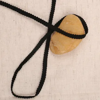 Black Braided Trim with Picot Edges sample, design MT-C58113B4, view 4