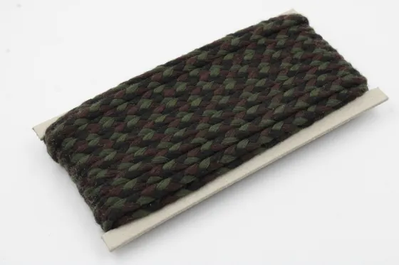 Black, Olive Green and Dark Brown Choti Braid