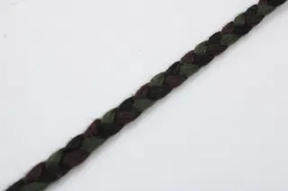 Black, Olive Green and Dark Brown Choti Braid sample, design MT-5DCDBA16, view 5