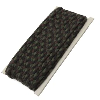 Black, Olive Green and Dark Brown Choti Braid sample, design MT-5DCDBA16, view 7