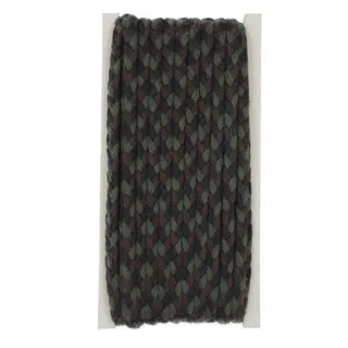 Black, Olive Green and Dark Brown Choti Braid sample, design MT-5DCDBA16, view 8