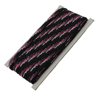 Black, Pink and White Flat Drawstring Cord sample, design MT-59208122, view 7