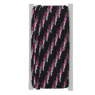 Black, Pink and White Flat Drawstring Cord sample, design MT-59208122, view 8