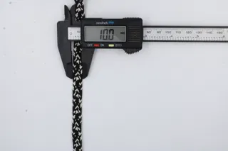 Black Flat Drawstring Cord with White Flecks sample, design MT-27FE29F4, view 5