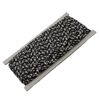 Black Flat Drawstring Cord with White Flecks sample, design MT-27FE29F4, view 6