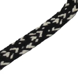 Black Flat Drawstring Cord with White Flecks sample, design MT-27FE29F4, view 8
