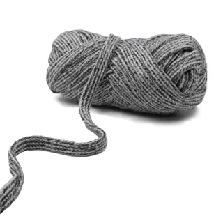 Black and White Marl Braided Drawstring Cord sample, design MT-77C1FC84, view 8