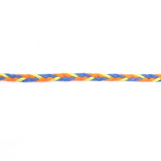Blue, Yellow, Orange and Deep Violet Choti Braid sample, design MT-63CE648C, view 3