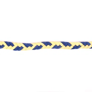 Royal Blue and Pale Yellow Chunky Choti Braid sample, design MT-A5F1F00E, view 3