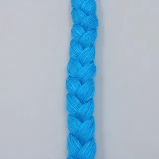 Turquoise Blue Chunky Choti Braid sample, design MT-BBDC04E8, view 4