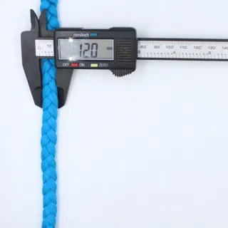 Turquoise Blue Chunky Choti Braid sample, design MT-BBDC04E8, view 5