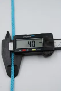 Bright Turquoise Blue Knitted Cord sample, design MT-139158DD, view 4