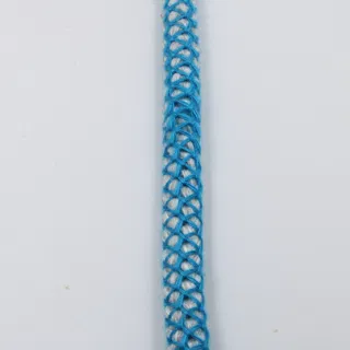 Sky Blue Mesh Covered Cord with Off-White Core sample, design MT-9237134D, view 6